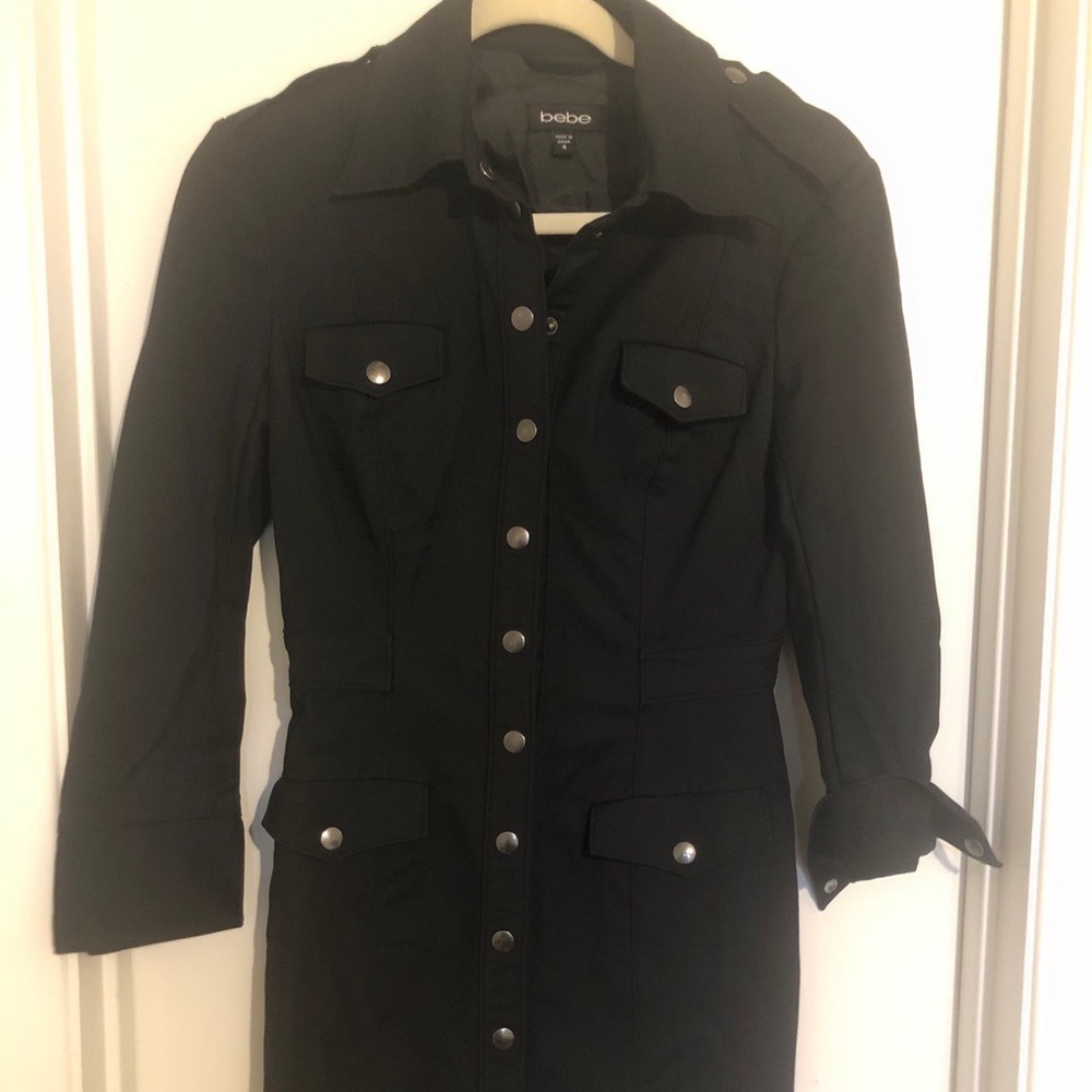 Bebe button up dress